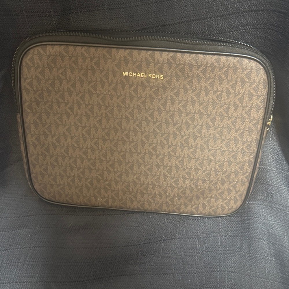 Michael Kors Tan Logo Tablet Bag